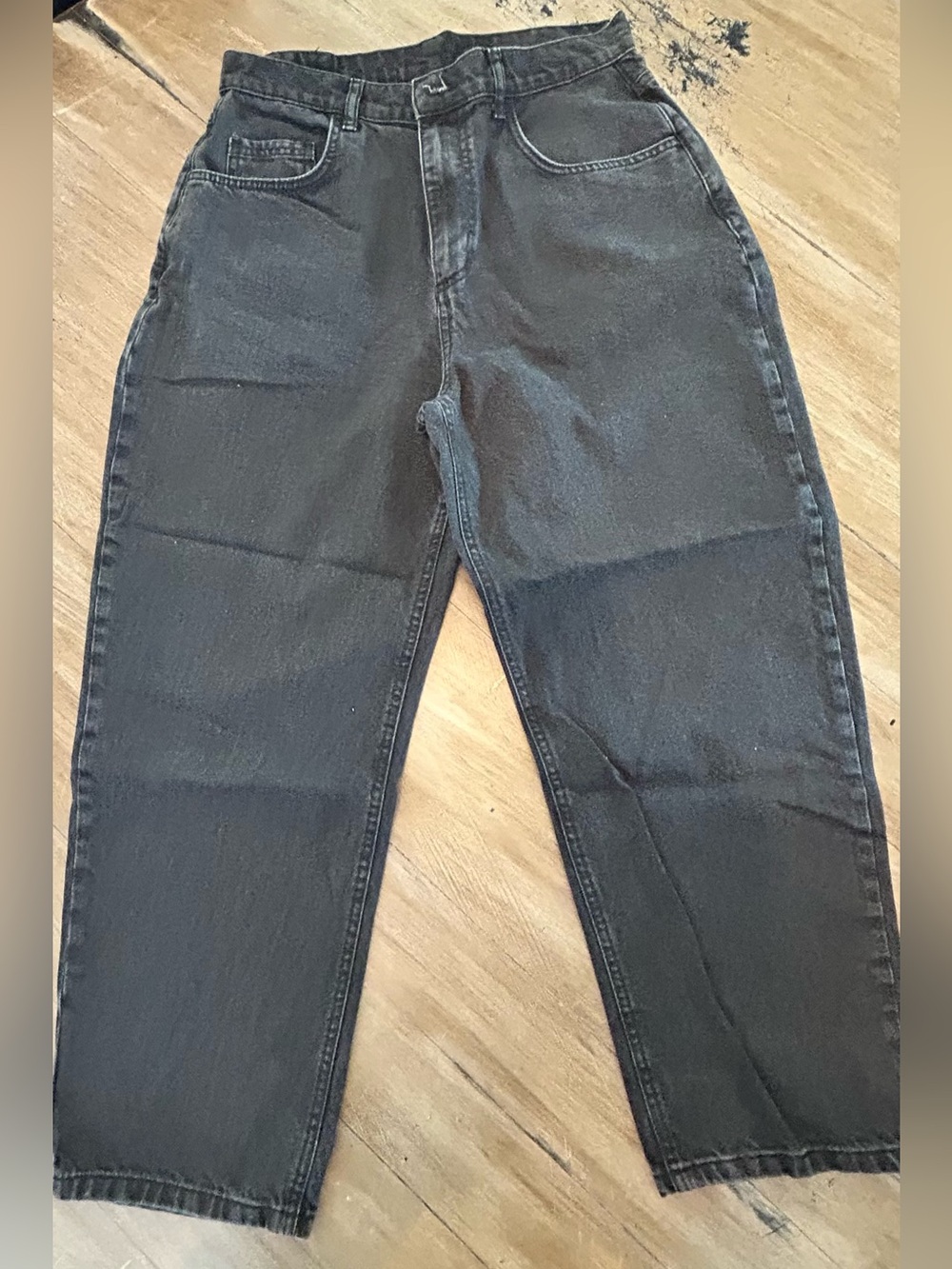 Relaxed Fit Black Men's Jeans